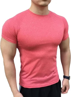 Men's Compression Gym T-Shirt, Elastic Sportswear Quick-Dry Summer