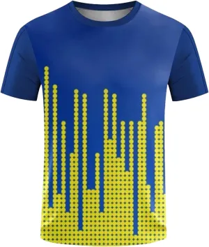 Men's Quick-Dry Badminton T-Shirt, Loose Casual Outdoor Sportswear
