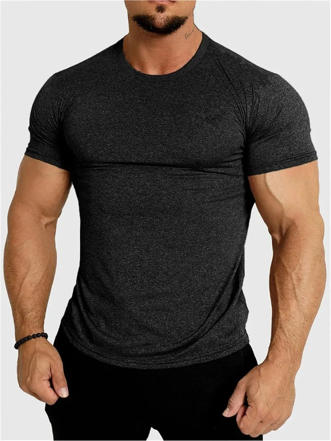 Men's Quick-Dry Fitness T-Shirt, Summer Running Gym Sportswear