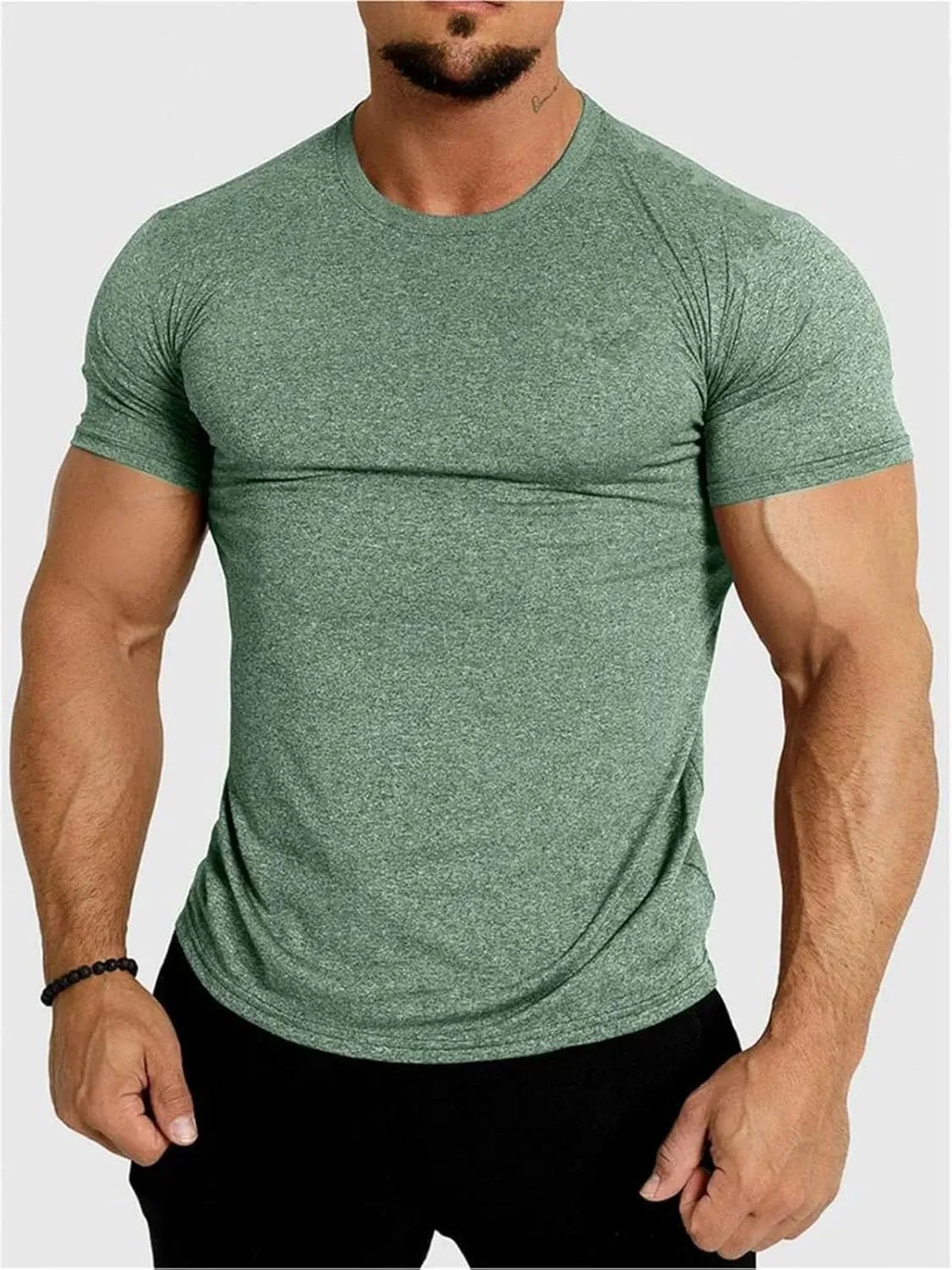 Men's Quick-Dry Fitness T-Shirt, Summer Running Gym Sportswear