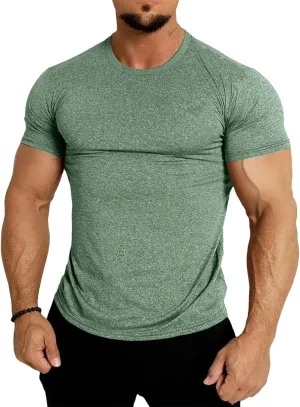 Men's Quick-Dry Fitness T-Shirt, Summer Running Gym Sportswear