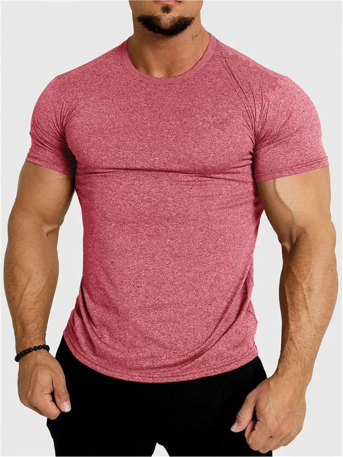 Men's Quick-Dry Fitness T-Shirt, Summer Running Gym Sportswear