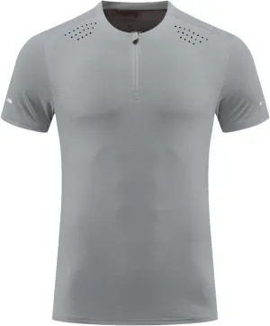 Men's Reflective Sport T-Shirt, Quick-Dry Gym Running Top