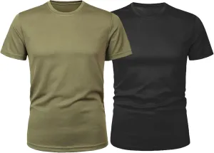 Men's Tactical Training T-Shirt, Quick-Dry Oversized Casual Streetwear