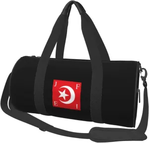 Nation of Islam Flag Convertible Garment Bag with Shoulder Strap, Carry on Garment Duffel Bag for Men Women - Rolling Foldable for Travel Luggage Bags (Black)