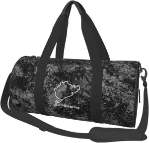 Nurburgring Convertible Garment Bag with Shoulder Strap, Carry on Garment Duffel Bag for Men Women - Rolling Foldable for Travel Luggage Bags (Black)