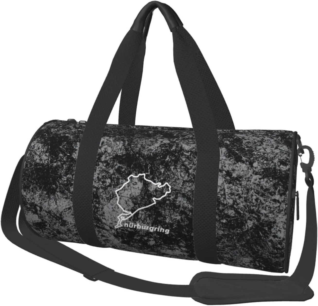 Nurburgring Convertible Garment Bag with Shoulder Strap, Carry on Garment Duffel Bag for Men Women - Rolling Foldable for Travel Luggage Bags (Black)