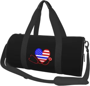 Nurses Police Wife Convertible Garment Bag with Shoulder Strap, Carry on Garment Duffel Bag for Men Women - Rolling Foldable for Travel Luggage Bags (Black)
