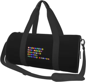 Nycs Five Boroughs in Subway Bubbles Convertible Garment Bag with Shoulder Strap, Carry on Garment Duffel Bag for Men Women - Rolling Foldable for Travel Luggage Bags (Black)