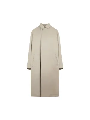 Oversized Twill Trench Coat