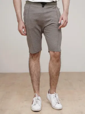 PIQUE INTERLOCK SHORT OLIVE MELANGE