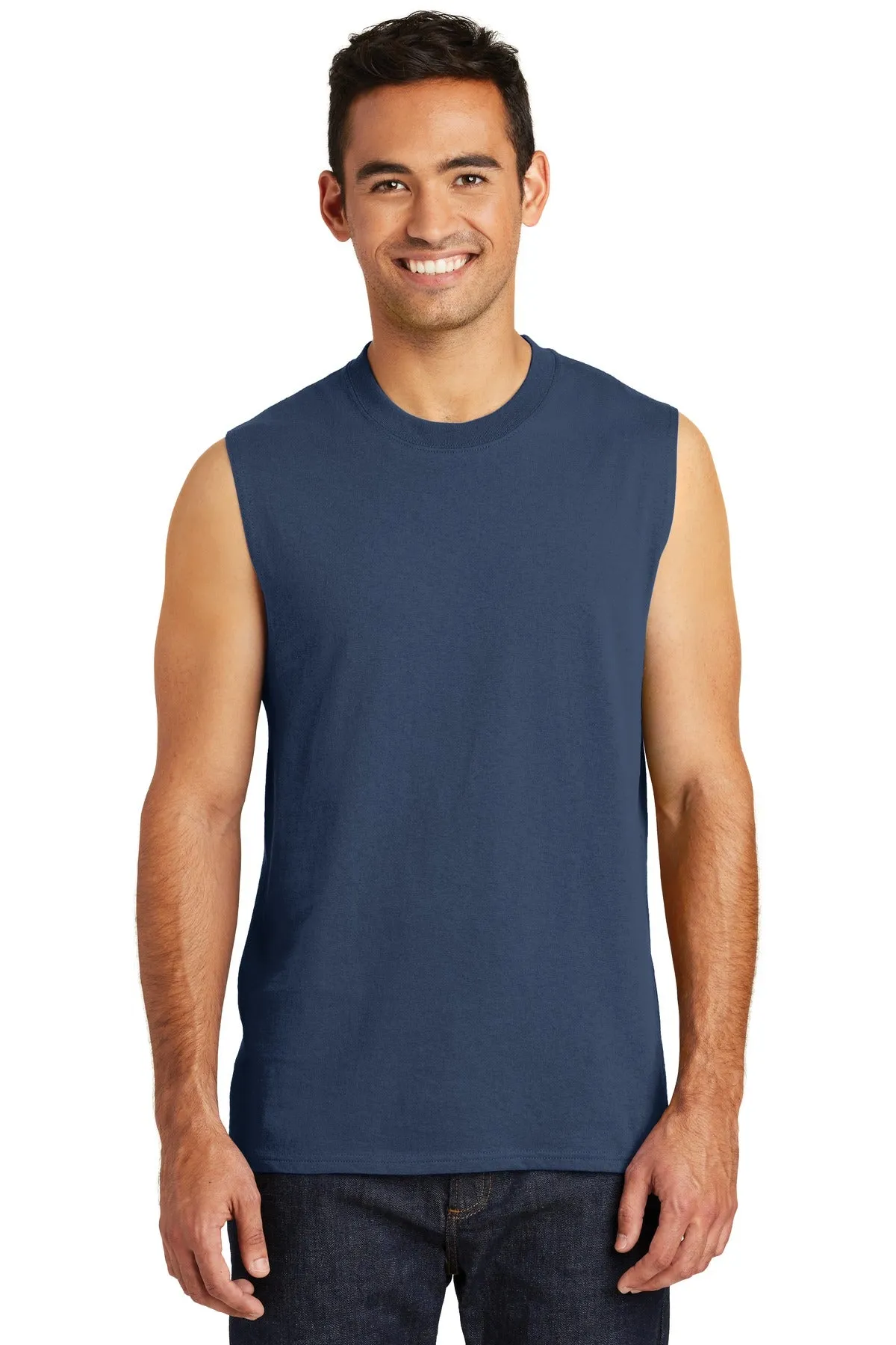 Port & Company Core Cotton Sleeveless Tee. PC54SL