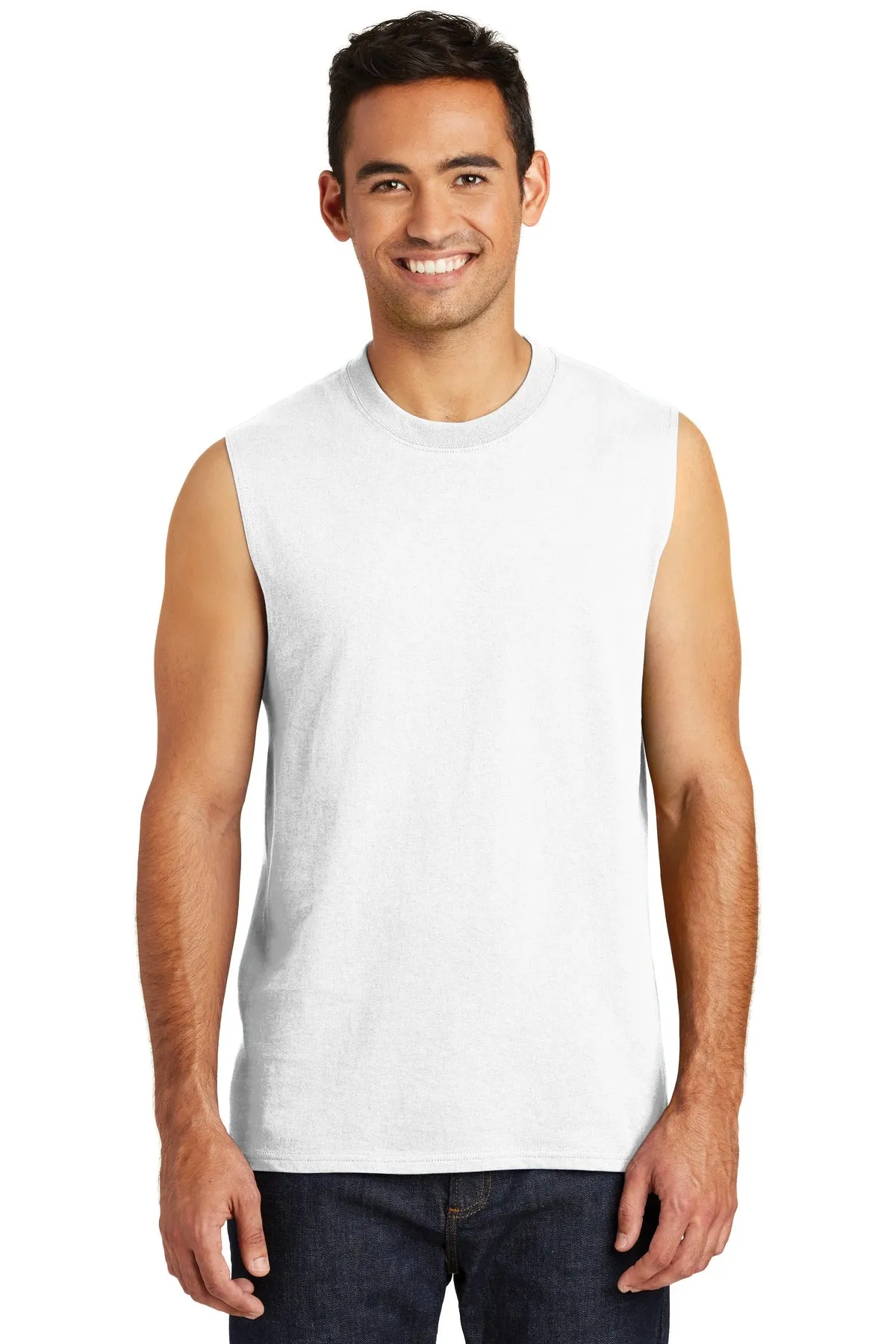 Port & Company Core Cotton Sleeveless Tee. PC54SL
