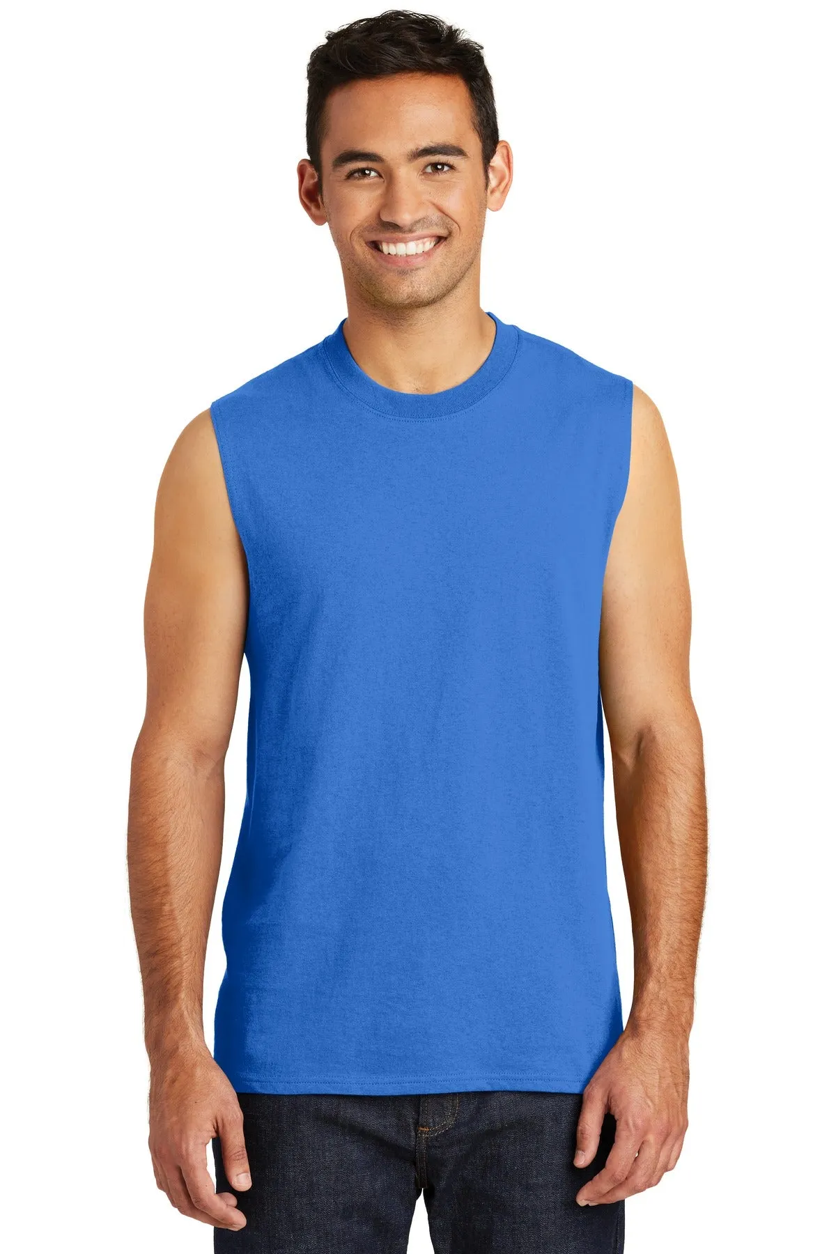 Port & Company Core Cotton Sleeveless Tee. PC54SL