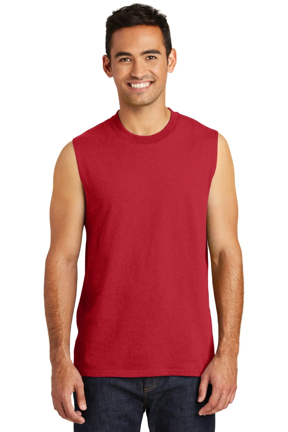 Port & Company Core Cotton Sleeveless Tee. PC54SL