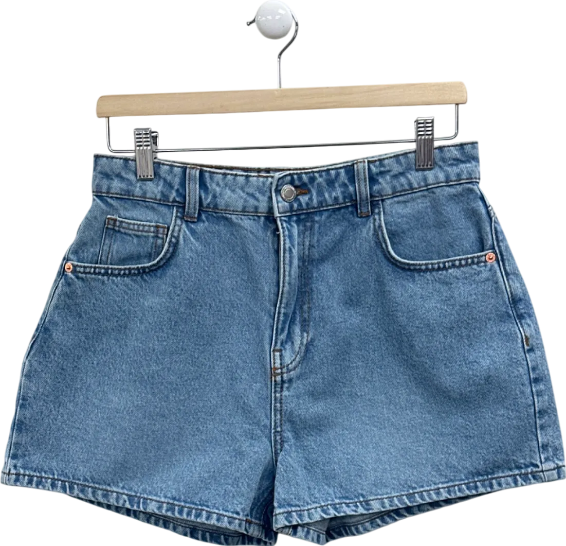 PrettyLittleThing Blue Denim Shorts UK 10