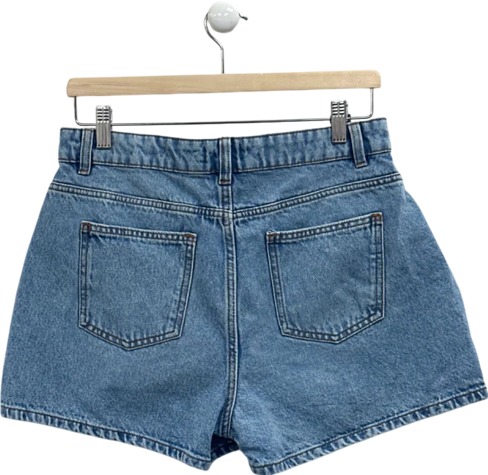 PrettyLittleThing Blue Denim Shorts UK 10