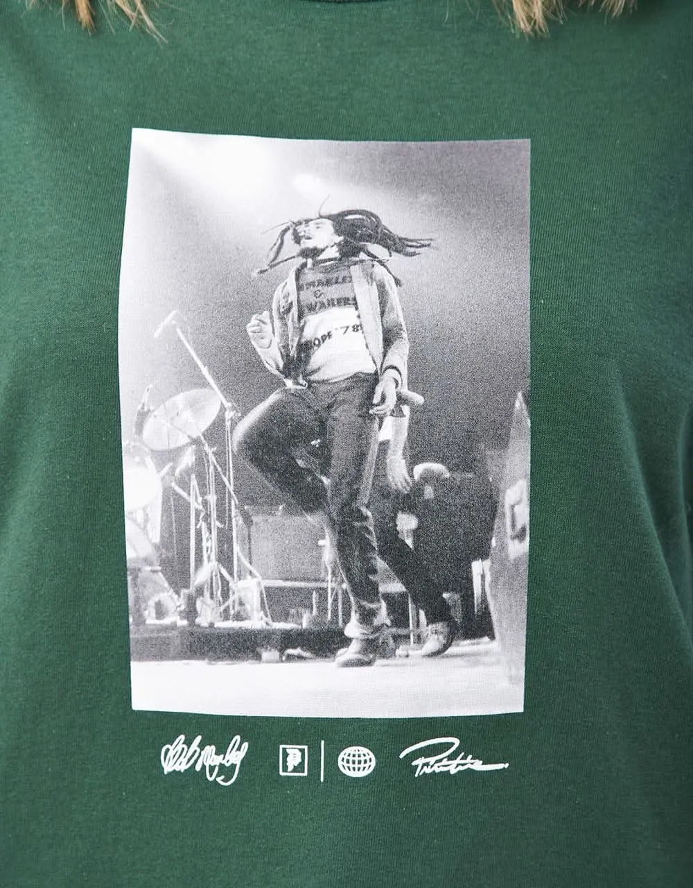 Primitive x Bob Marley Heartache T-Shirt - Forest Green