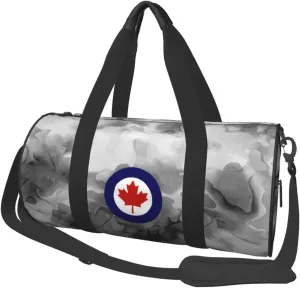 Royal Canadian Air Force Convertible Garment Bag with Shoulder Strap, Carry on Garment Duffel Bag for Men Women - Rolling Foldable for Travel Luggage Bags (Black)