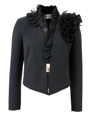 Ruffle Lapel Jacket