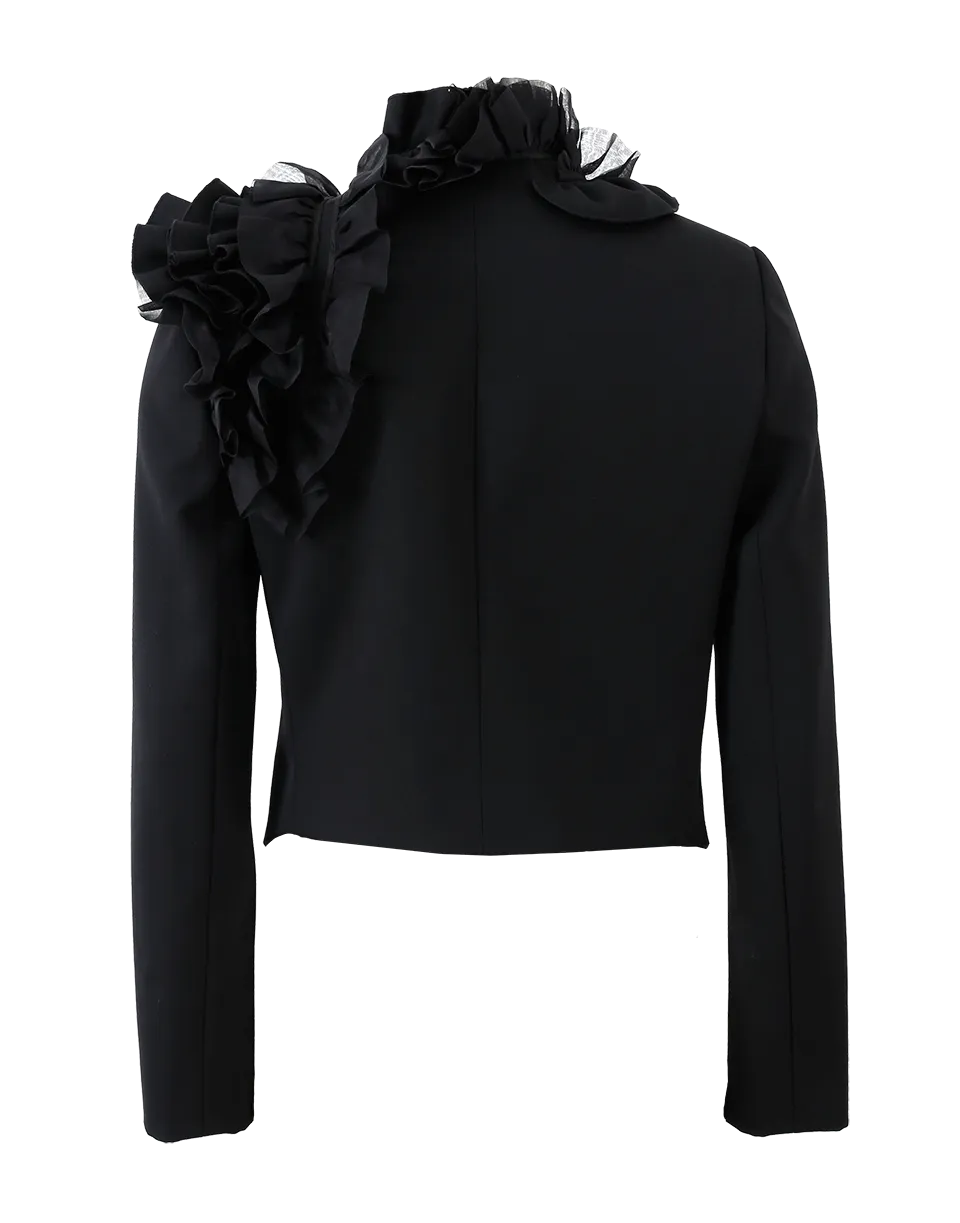 Ruffle Lapel Jacket