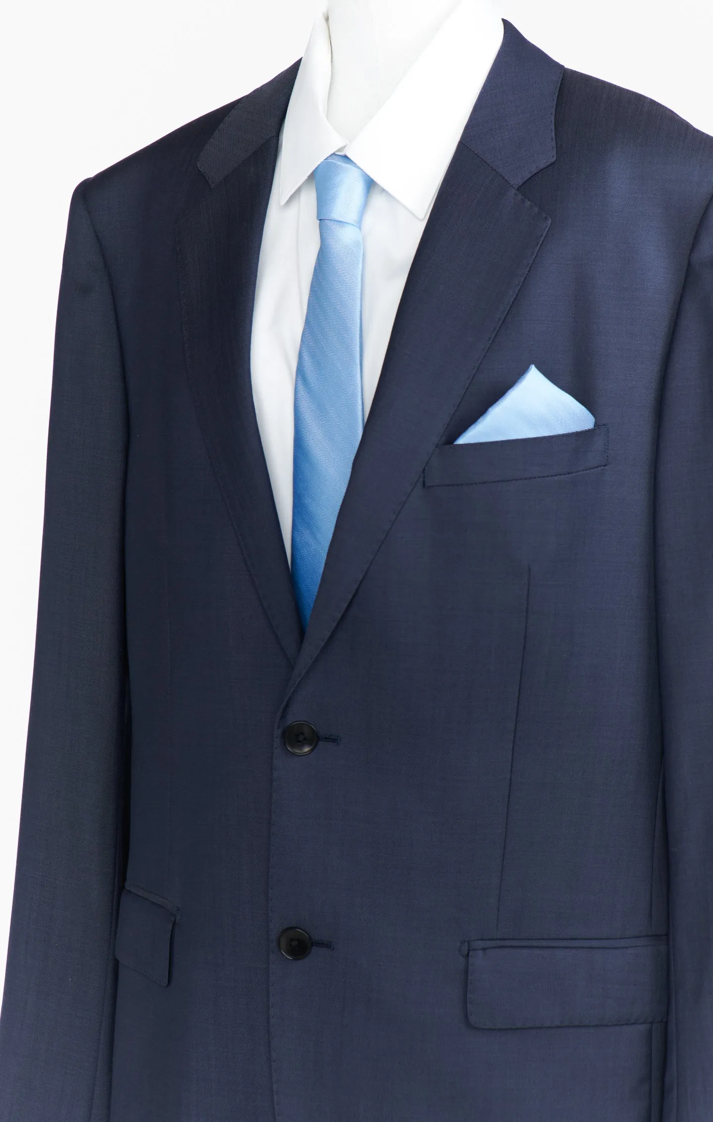 Sam Pocket Square ~ Baby Blue