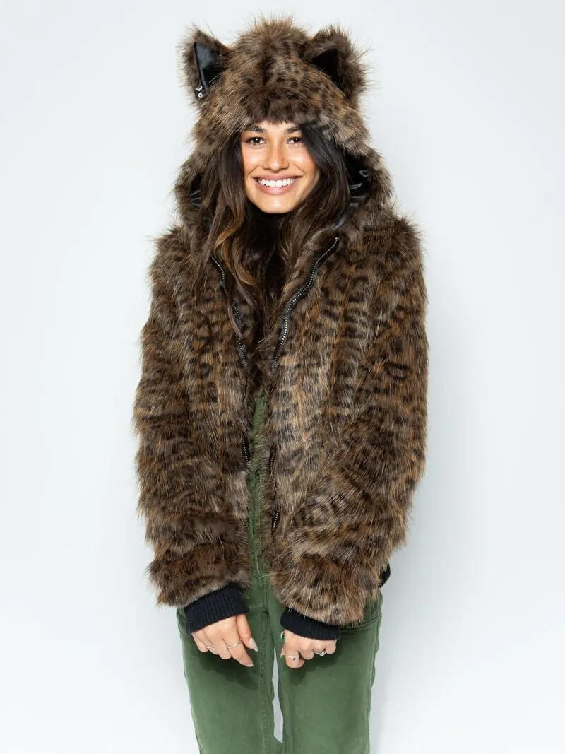 Savannah Cat Classic Faux Fur Bomber Jacket | Women's