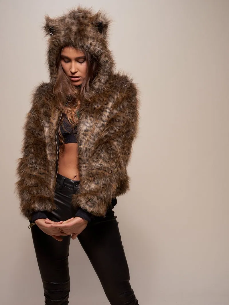 Savannah Cat Classic Faux Fur Bomber Jacket | Women's