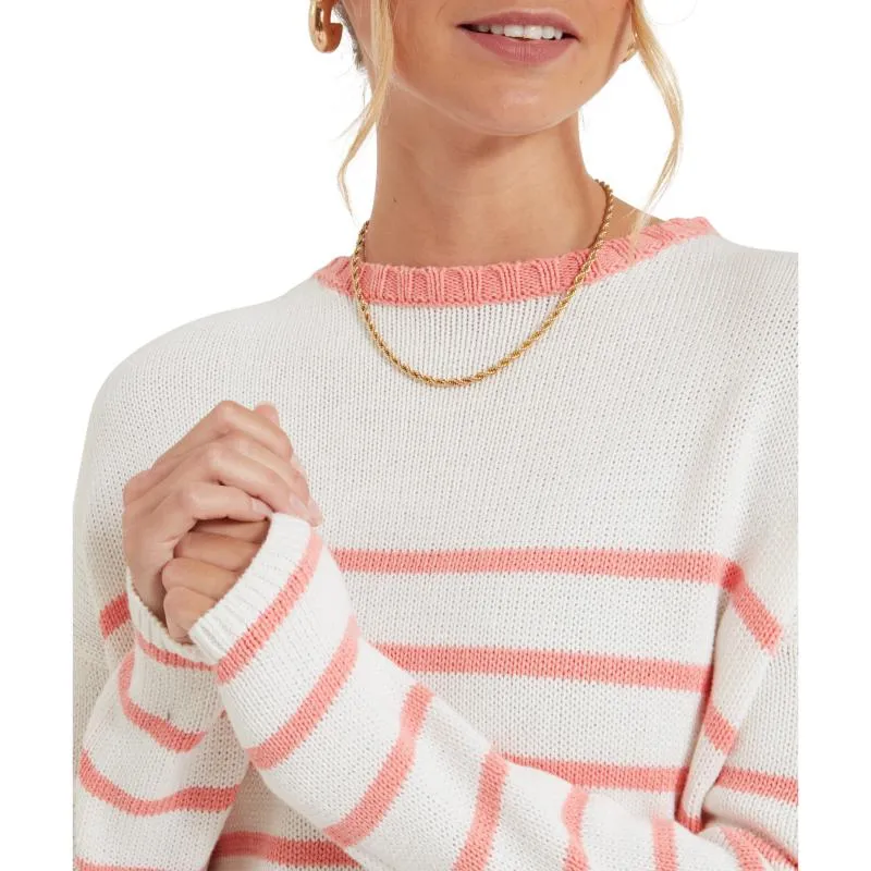 Schoffel Lee Bay Ladies Jumper - Soft White/Flamingo