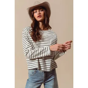 Sequins Striped Sailor Sweater