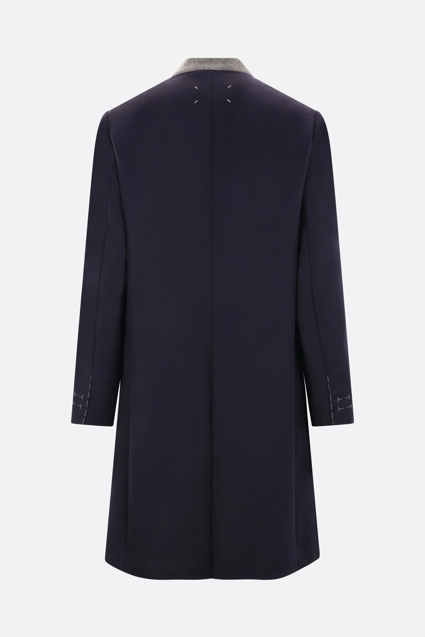 Single-breasted Cavalry Wool Coat