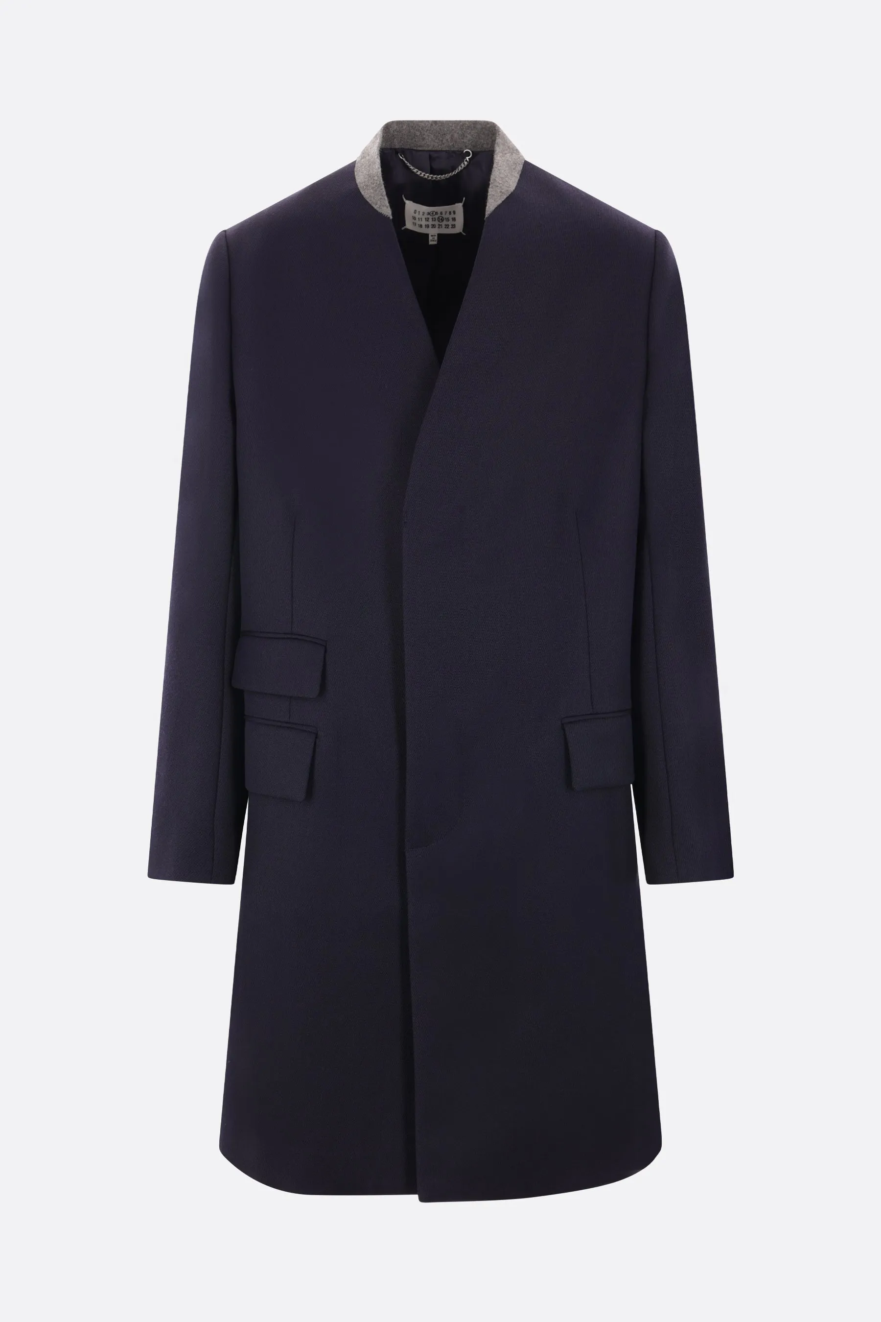 Single-breasted Cavalry Wool Coat