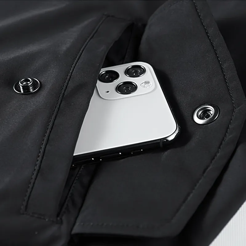 Stand Collar Skull Embroidery Tactical Bomber Jackets / Male Zipper Windbreaker