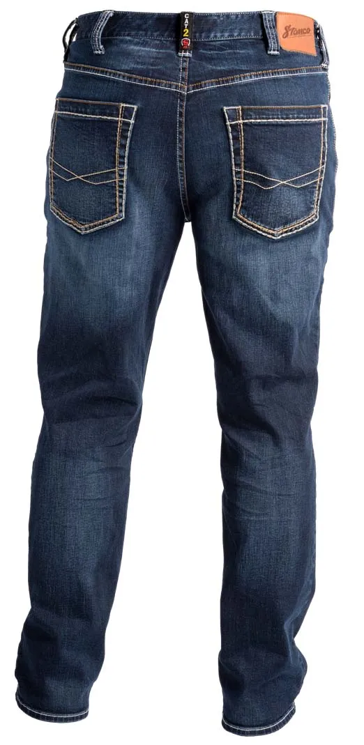 Stone Washed Memory Stretch Denim FR Jeans