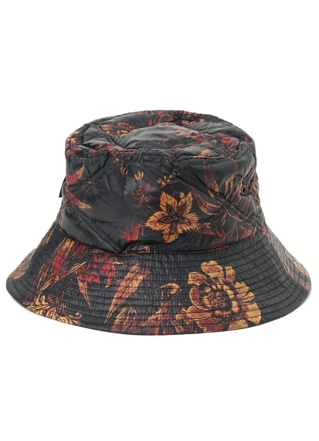 S'YTE x TAIONCollaboration Collection FLORAL PATTERN QUILTED DOWN BUCKET HAT