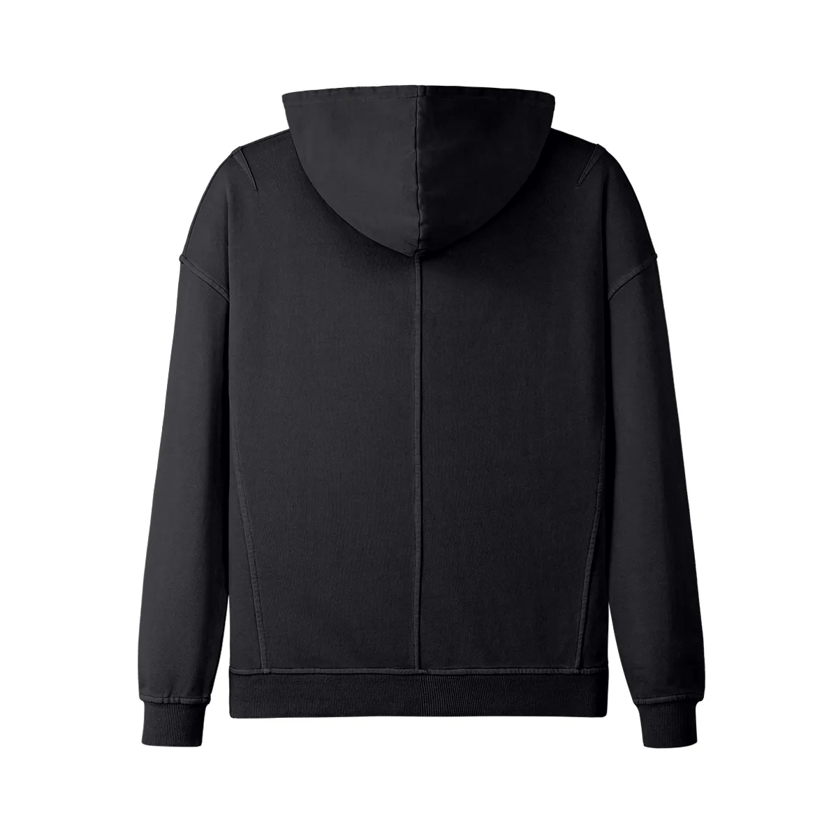 Teddy Ride Shred 380GSM Unisex Washed Slit Hem Turtleneck Hoodie