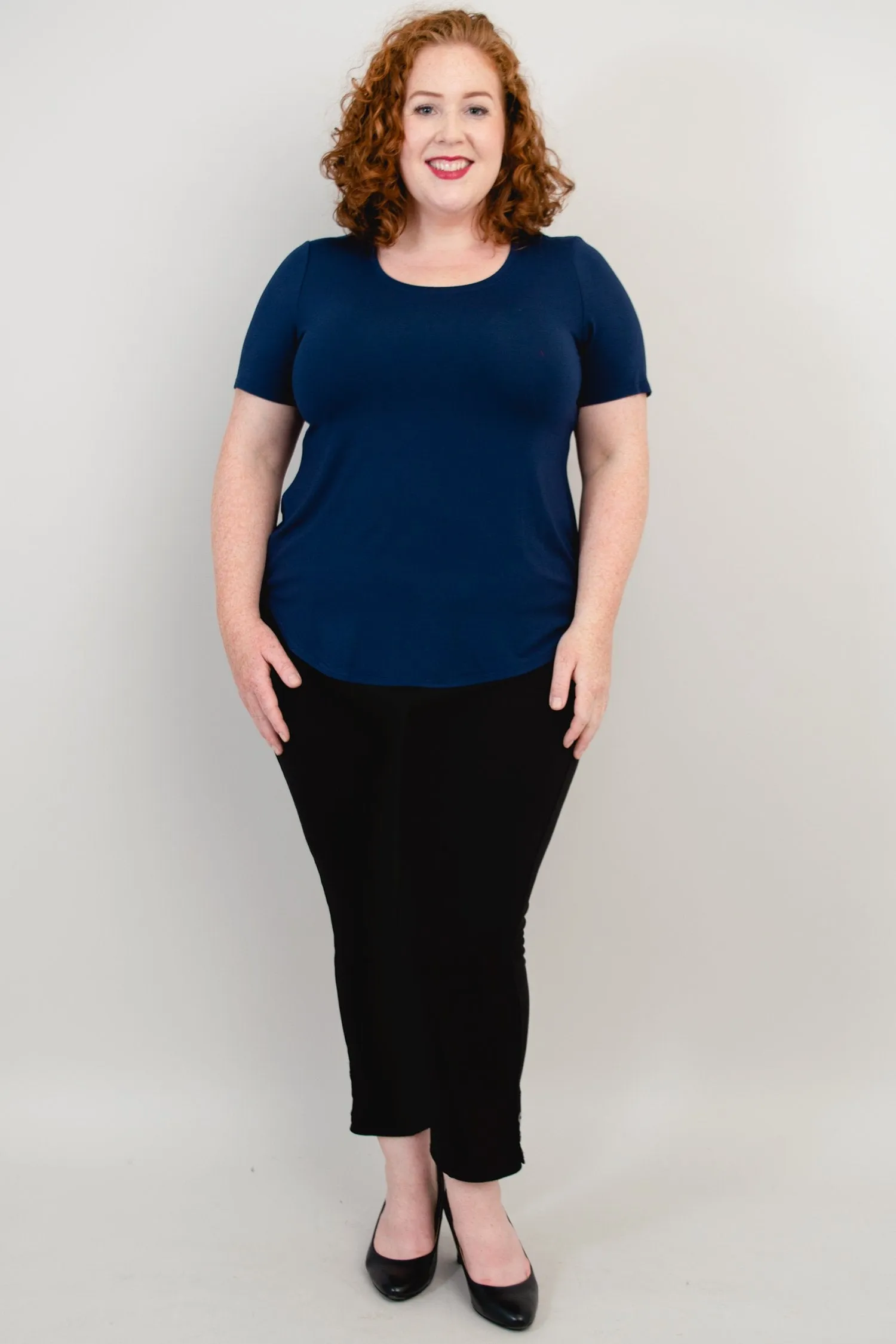 Tessa Tee, Indigo, Bamboo