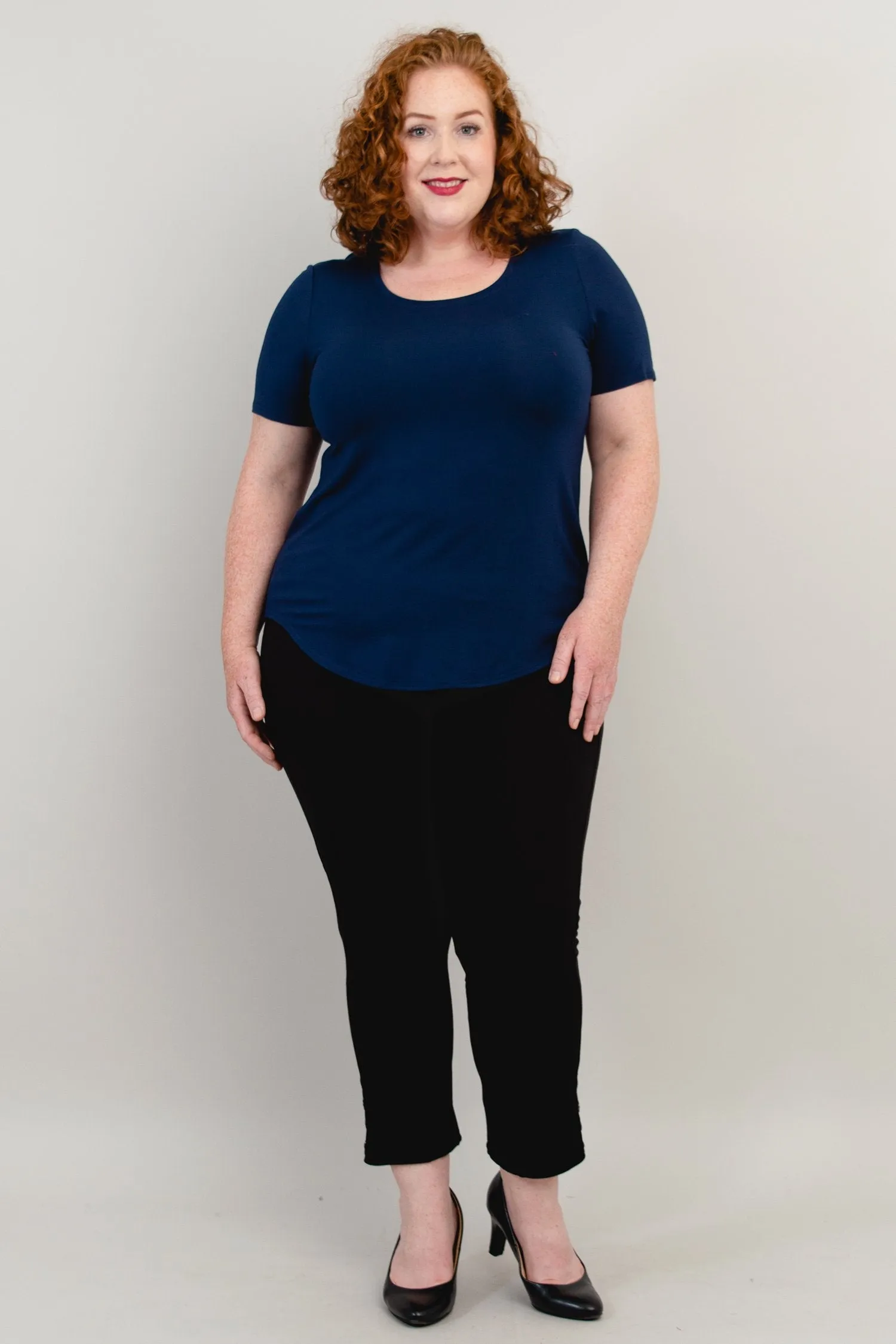 Tessa Tee, Indigo, Bamboo