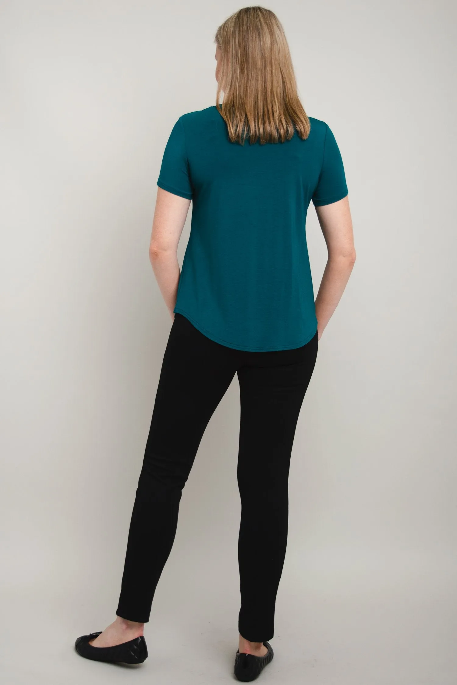 Tessa Tee, Teal, Bamboo