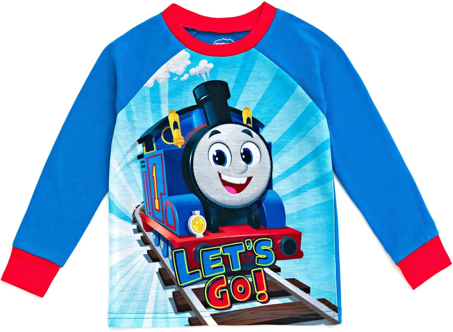 THOMAS & FRIENDS Pajama Shirt Pants and Slippers 3 Piece Sleep Set Toddler to Little Kid