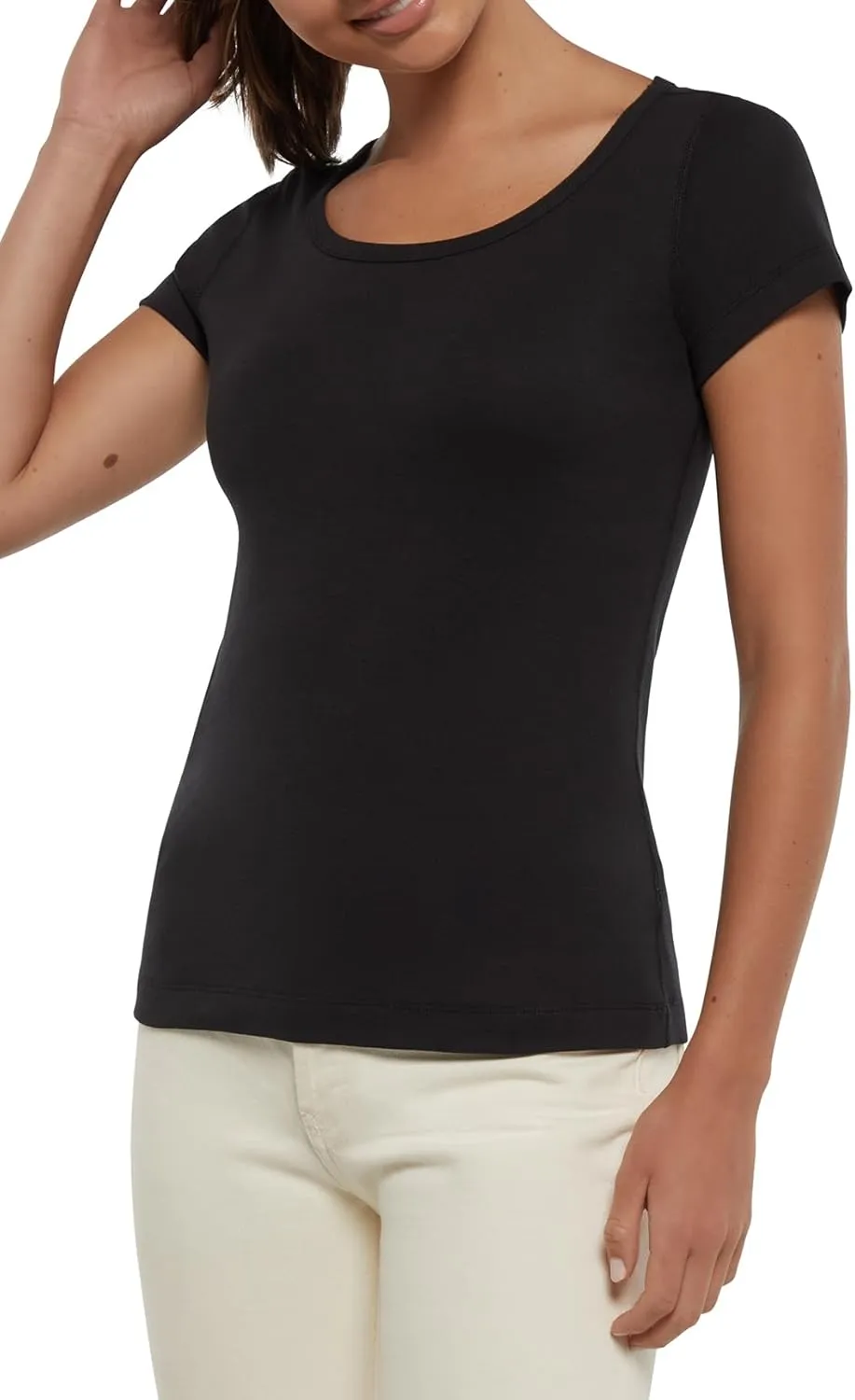 Three Dots Women's Short Sleeve Top