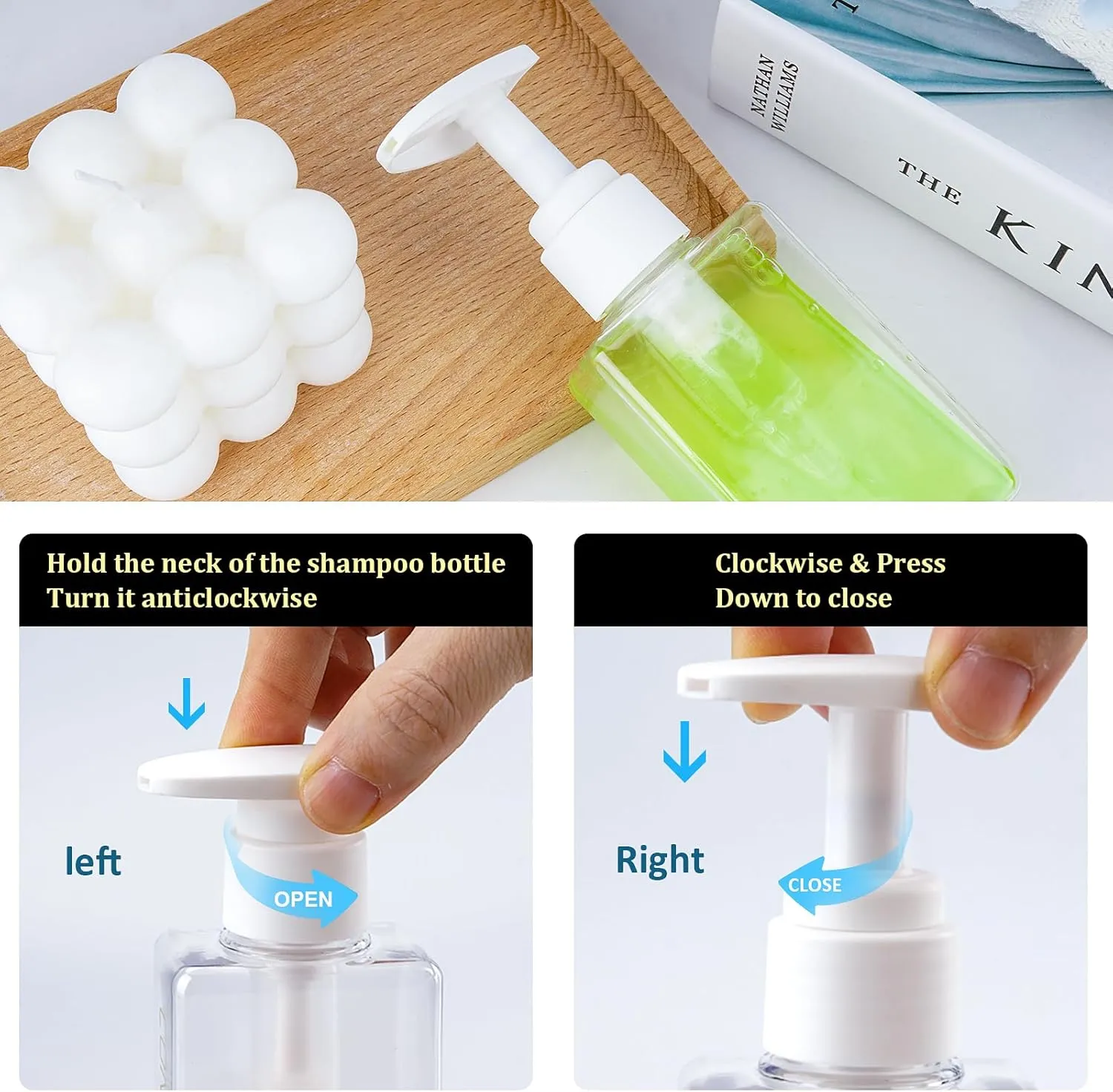 Travel Bottles Travel Accessories Toiletries 4 Pack 3.7oz/110ml Travel Shampoo and Conditioner Bottles Empty Plastic Pump Bottle Dispenser Travel Size Bottles (Multicolored-4pcs 110ml)