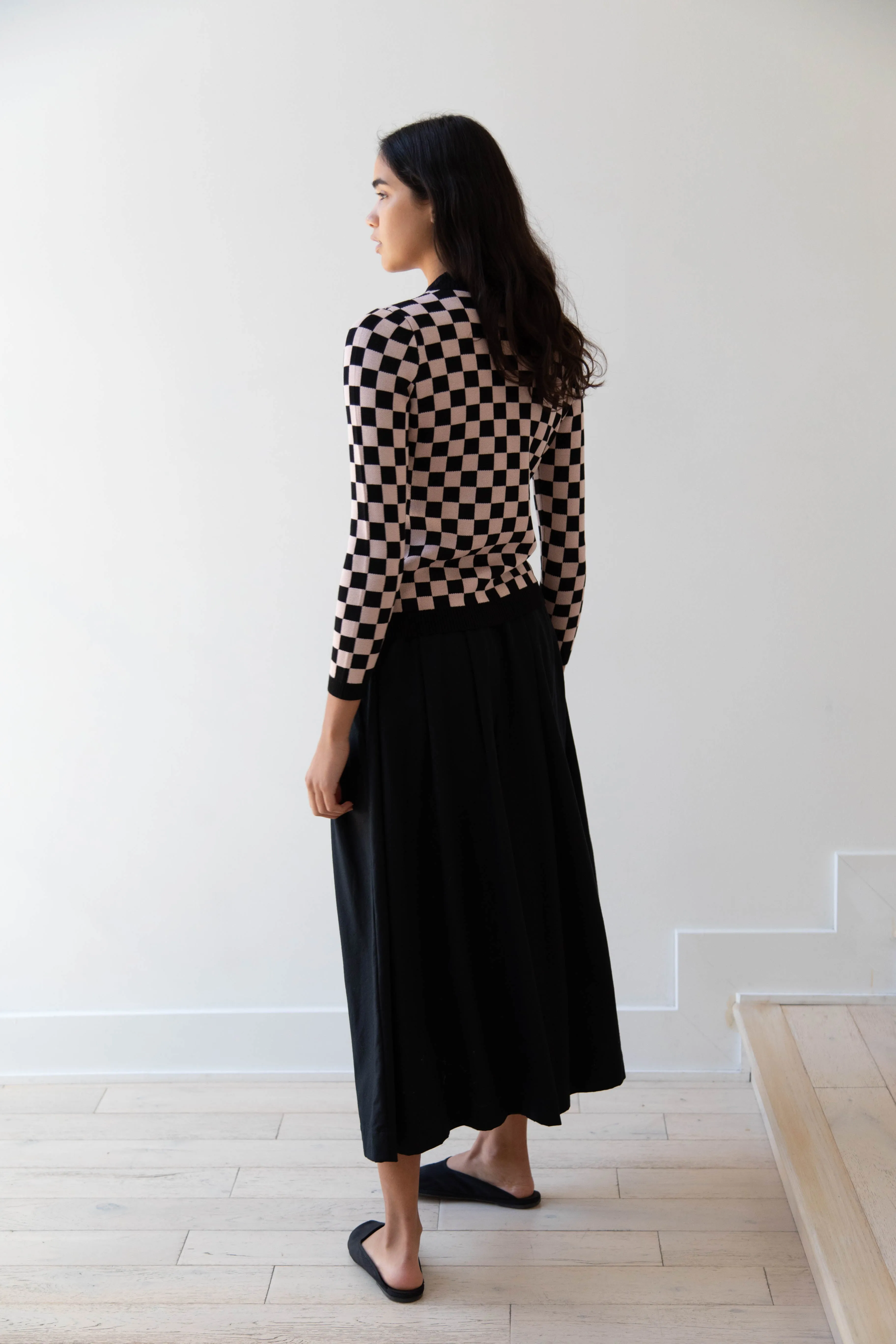 Une Heures ZouZou Silk Check Top
