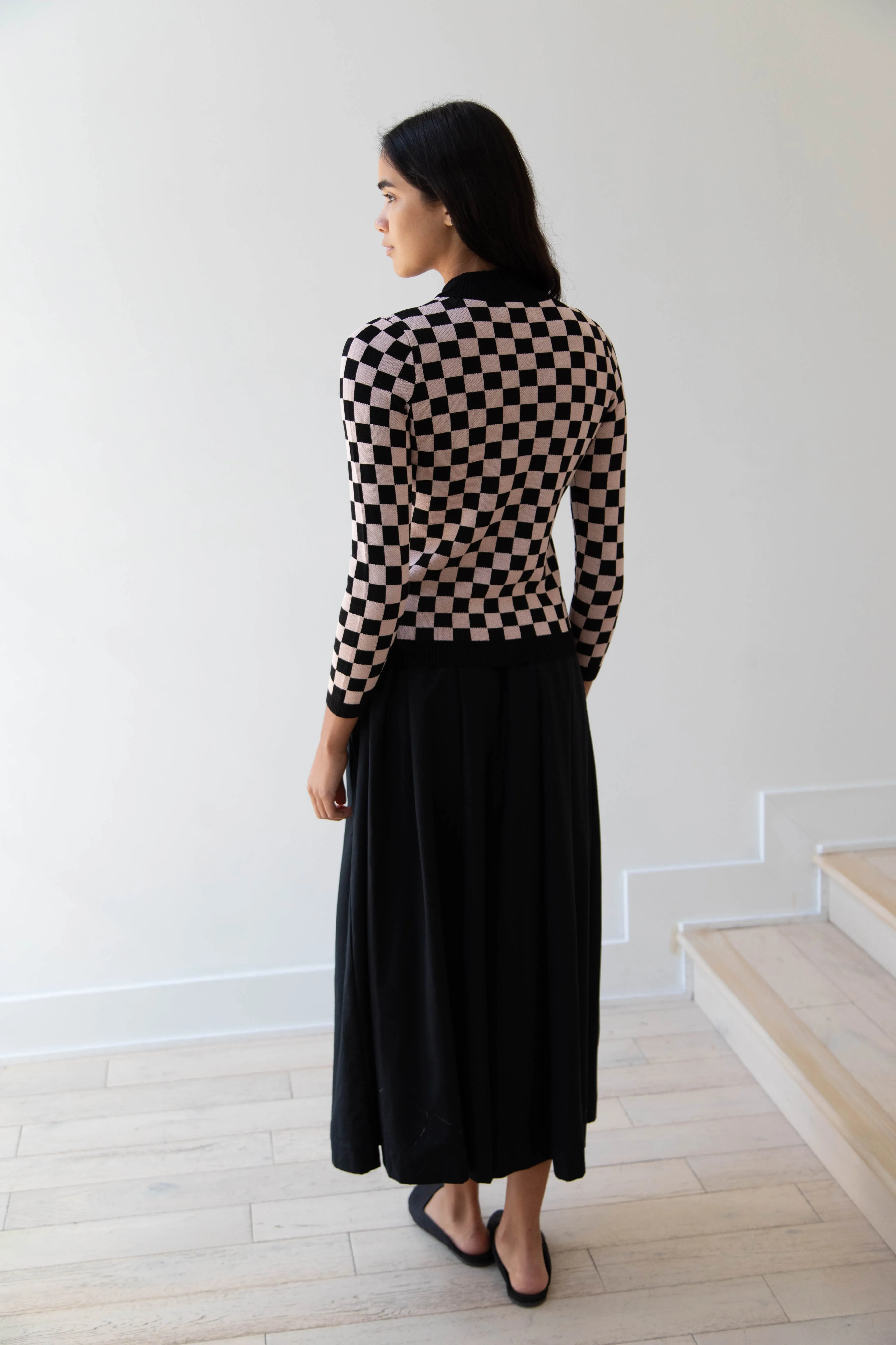 Une Heures ZouZou Silk Check Top