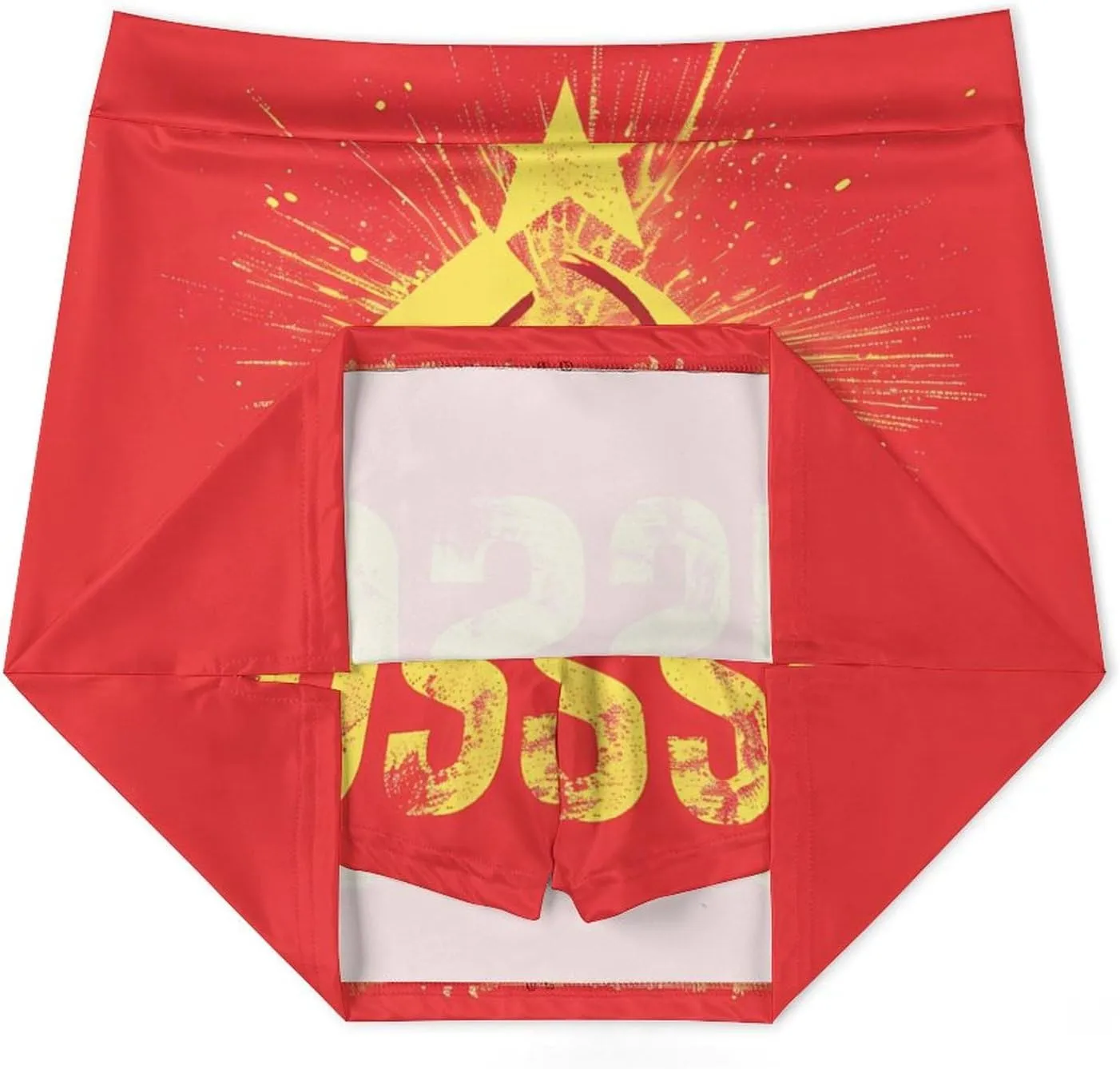 USSR Red Star Hammer Sickle Women's Skort Athletic Skirt Golf Skorts A-line Skirts with Built-in Shorts Pockets