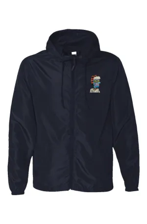 Water Resistant Lightweight Windbreaker feat Toxic Skulls Club #418