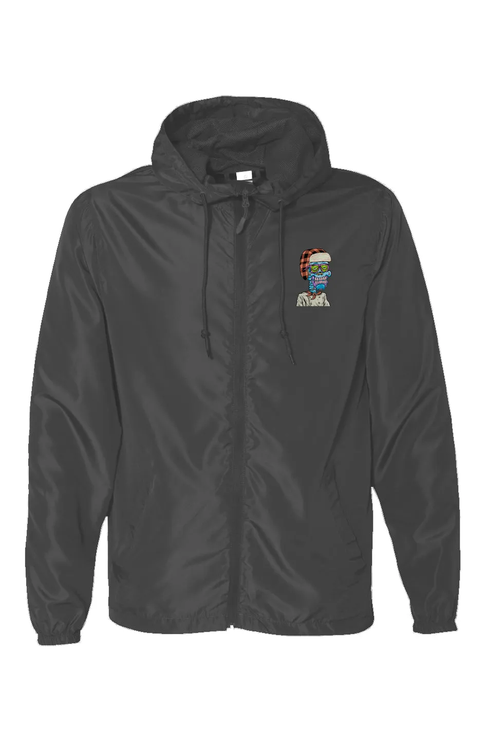 Water Resistant Lightweight Windbreaker feat Toxic Skulls Club #418