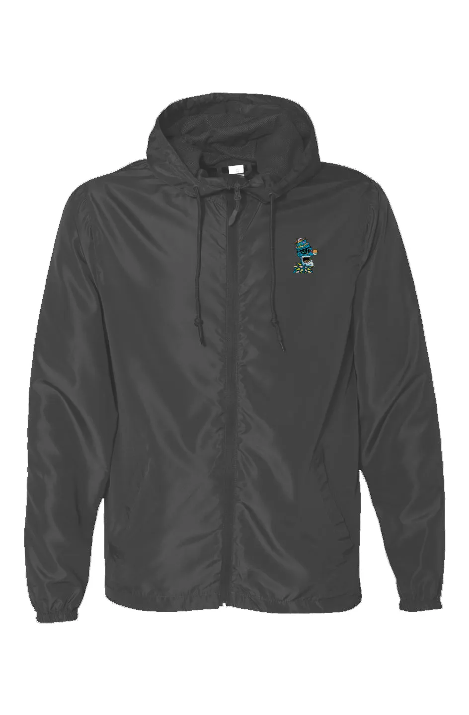 Water Resistant Lightweight Windbreaker feat Toxic Skulls Club #8398