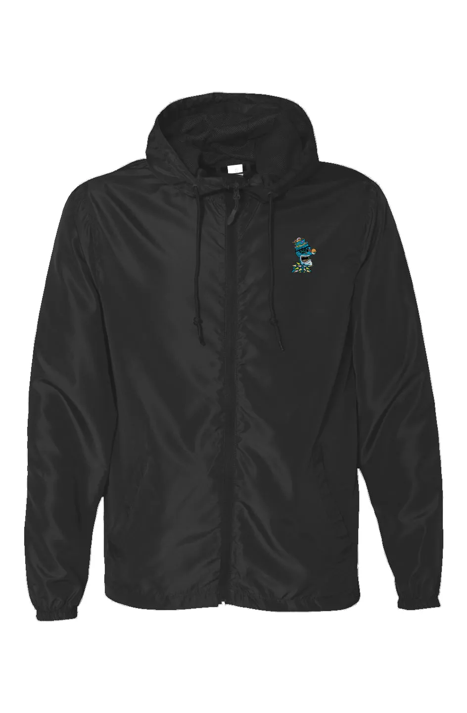 Water Resistant Lightweight Windbreaker feat Toxic Skulls Club #8398