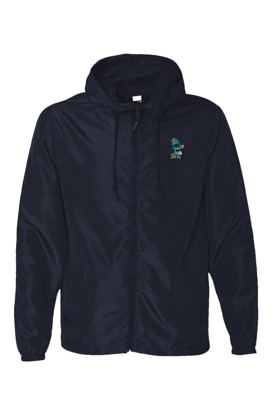 Water Resistant Lightweight Windbreaker feat Toxic Skulls Club #8398